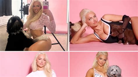 Lindsey Pelas Bares All for 2025 Puppy Calendar Photoshoot